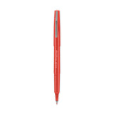 Pilot® Fineliner Porous Point Pen, Stick, Fine 0.4 mm, Red Ink, Red Barrel (PIL11015EA) Each