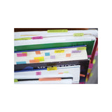 Post-it® Flags 0.94" Wide Flags with Dispenser, Bright Blue, Bright Green, Purple, 60 Flags (MMM70071493244) Each
