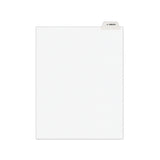 Avery® Avery-Style Preprinted Legal Bottom Tab Divider, Exhibit F, Letter, White, 25/PK (AVE11945) Pack of 25