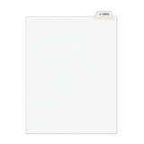 Avery® Avery-Style Preprinted Legal Bottom Tab Divider, 26-Tab, Exhibit K, 11 x 8.5, White, 25/PK (AVE11950) Pack of 25