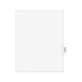 Avery® Avery-Style Preprinted Legal Side Tab Divider, 26-Tab, Exhibit G, 11 x 8.5, White, 25/Pack (AVE01377) Pack of 25