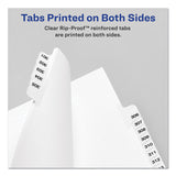 Avery® Avery-Style Preprinted Legal Bottom Tab Dividers, Exhibit U, Letter, 25/Pack (AVE12394) Pack of 25