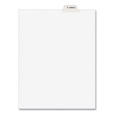 Avery® Avery-Style Preprinted Legal Bottom Tab Divider, 26-Tab, Exhibit G, 11 x 8.5, White, 25/PK (AVE11946) Pack of 25