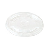 World Centric® PLA Clear Cold Cup Lids, Flat Lid, Fits 9 oz to 24 oz Cups, 1,000/Carton (WORCPLCS12) Case of 1,000