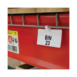 C-Line® Wire Rack Shelf Tag, Side Load, 3.5 x 1.5, White, 10/Pack (CLI87411) Pack of 10