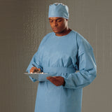 Halyard Protective Procedure Gown X-Large Blue NonSterile Not Rated Disposable (342891_PK) 10/PK