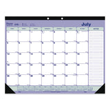 Blueline® Academic 13-Month Desk Pad Calendar, 21.25 x 16, White/Blue/Green Sheets, Black Headband, 13-Month: July 2025 to July 2026 (REDCA181731) Each