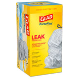 Glad® OdorShield Tall Kitchen Drawstring Bags, 13 gal, 0.78 mil, 24" x 27.38", White, 40 Bags/Box, 6 Boxes/Carton (CLO78361) Case of 240
