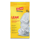 Glad® OdorShield Tall Kitchen Drawstring Bags, 13 gal, 0.72 mil, 24" x 27.38", White, 80 Bags/Box, 3 Boxes/Carton (CLO78899) Case of 240