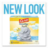 Glad® OdorShield Tall Kitchen Drawstring Bags, 13 gal, 0.72 mil, 24" x 27.38", White, 80 Bags/Box, 3 Boxes/Carton (CLO78899) Case of 240