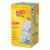 Glad® OdorShield Tall Kitchen Drawstring Bags, 13 gal, 0.78 mil, 24" x 27.38", White, 40 Bags/Box, 6 Boxes/Carton (CLO78361) Case of 240