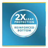 Glad® ForceFlexPlus OdorShield Tall Kitchen Drawstring Trash Bags, 13 gal, 0.9 mil, 24" x 28", White, 34 Bags/Box, 6 Boxes/Carton (CLO70320) Case of 6