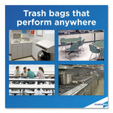 Glad® Tall Kitchen Drawstring Trash Bags, 13 gal, 0.72 mil, 24" x 27.38", Gray, 100 Bags/Box, 4 Boxes/Carton (CLO78526CT) Case of 400