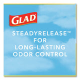 Glad® OdorShield Tall Kitchen Drawstring Bags, 13 gal, 0.78 mil, 24" x 27.38", White, 40 Bags/Box, 6 Boxes/Carton (CLO78361) Case of 240
