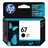HP HP 67, (3YM56AN) Black Original Ink Cartridge (HEW3YM56AN) Each