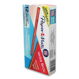 Paper Mate® Write Bros. Ballpoint Pen, Stick, Medium 1 mm, Red Ink, Red Barrel, Dozen (PAP3321131C) 1 Dozen
