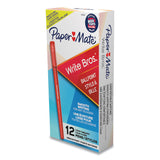 Paper Mate® Write Bros. Ballpoint Pen, Stick, Medium 1 mm, Red Ink, Red Barrel, Dozen (PAP3321131C) 1 Dozen