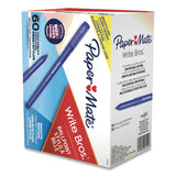 Paper Mate® Write Bros. Ballpoint Pen Value Pack, Stick, Medium 1 mm, Blue Ink, Blue Barrel, 60/Pack (PAP4621501C) Pack of 60