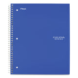 Five Star® Wirebound Notebook with Eight Pockets, 5-Subject, Wide/Legal Rule, Randomly Assorted Cover Color, (200) 10.5 x 8 Sheets (MEA51016) Each