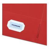 Avery® Two-Pocket Folder, 40-Sheet Capacity, 11 x 8.5, Red, 25/Box (AVE47989) 1 Pack of 25