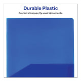 Avery® Plastic Two-Pocket Folder, 20-Sheet Capacity, 11 x 8.5, Translucent Blue (AVE47811) Each