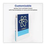 Avery® Heavy-Duty Non Stick View Binder with DuraHinge and Slant Rings, 3 Rings, 1" Capacity, 11 x 8.5, White, 4/Pack (AVE79780) Each