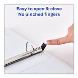 Avery® Heavy-Duty Non Stick View Binder with DuraHinge and Slant Rings, 3 Rings, 2" Capacity, 11 x 8.5, White, 4/Pack (AVE79790) Pack of 4