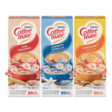 Coffee mate® Liquid Coffee Creamer, French Vanilla/Hazelnut/Original, 0.38 oz Mini Cups, 150 Cups/Carton (NES46193CT) Case of 150