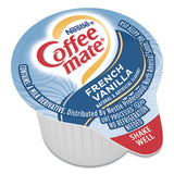 Coffee mate® Liquid Coffee Creamer, French Vanilla, 0.38 oz Mini Cups, 180/Carton (NES35070) Box of 180
