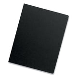 Fellowes® Futura Presentation Covers for Binding Systems, Opaque Black, 11.25 x 8.75, Unpunched, 25/Pack (FEL5224701) 1 Case of 25