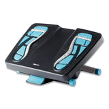Fellowes® Energizer Foot Support, 17.88w x 13.25d x 4 to 6.5h, Charcoal/Blue/Gray (FEL8068001) Each