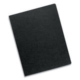 Fellowes® Expressions Linen Texture Presentation Covers for Binding Systems, Black, 11.25 x 8.75, Unpunched, 200/Pack (FEL52115) Pack of 200