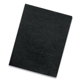 Fellowes® Executive Leather-Like Presentation Cover, Black, 11 x 8.5, Unpunched, 200/Pack (FEL5229101) Pack of 200