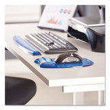 Fellowes® Gel Crystals Keyboard Wrist Rest, 18.5 x 2.25, Blue (FEL91137) Each