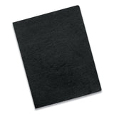 Fellowes® Executive Leather-Like Presentation Cover, Black, 11.25 x 8.75, Unpunched, 50/Pack (FEL52146) Pack of 50