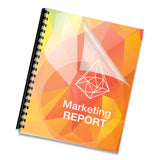 Fellowes® Crystals Transparent Presentation Covers for Binding Systems, Clear, with Square Corners, 11 x 8.5, 3-Hole Punched, 100/Pack (FEL5293701) Pack of 100