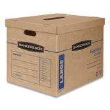 Bankers Box® SmoothMove Classic Moving/Storage Boxes, Half Slotted Container (HSC), Large, 17" x 21" x 17", Brown/Blue, 5/Carton (FEL7718201) Case of 5