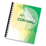 Fellowes® Crystals Transparent Presentation Covers for Binding Systems, Clear, with Square Corners, 11 x 8.5, Unpunched, 100/Pack (FEL52089) Pack of 100