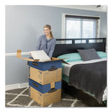 Bankers Box® SmoothMove Prime Moving/Storage Boxes, Hinged Lid, Regular Slotted Container (RSC), 18" x 24" x 18", Brown/Blue, 6/Carton (FEL0062901) Case of 6