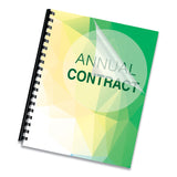 Fellowes® Crystals Transparent Presentation Covers for Binding Systems, Clear, with Square Corners 11 x 8.5, Unpunched, 200/Pack (FEL5204303) Pack of 200