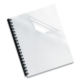 Fellowes® Crystals Transparent Presentation Covers for Binding Systems, Clear, with Round Corners, 11.25 x 8.75, Unpunched, 25/Pack (FEL52309) Pack of 25