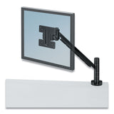 Fellowes® Designer Suites Flat Panel Monitor Arm, 180 Degree Rotation, 45 Degree Tilt, 360 Degree Pan, Black, Supports 20 lb (FEL8038201) Each