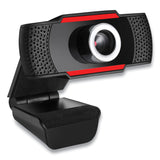 Adesso CyberTrack H3 720P HD USB Webcam with Microphone, 1280 pixels x 720 pixels, 1.3 Mpixels, Black (ADECYBERTRACKH3) Each