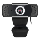 Adesso CyberTrack H4 1080P HD USB Manual Focus Webcam with Microphone, 1920 Pixels x 1080 Pixels, 2.1 Mpixels, Black (ADECYBERTRACKH4) Each