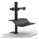 Fellowes® Lotus VE Sit-Stand Workstation - Dual, 29" x 28.5" x 42.5", Black (FEL8082001) Each