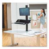 Fellowes Lotus VE Sit-Stand Workstation, 29" x 28.5" x 27.5" to 42.5", Black (FEL8080101) Each