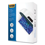 Fellowes® Laminating Pouches, 7 mil, 9" x 11.5", Gloss Clear, 100/Pack (FEL52041) Pack of 100