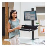 Fellowes Lotus VE Sit-Stand Workstation, 29" x 28.5" x 27.5" to 42.5", Black (FEL8080101) Each