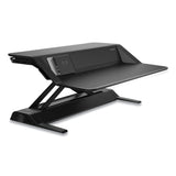 Fellowes® Lotus DX Sit-Stand Workstation, 32.75" x 24.25" x 5.5" to 22.5", Black (FEL8080301) Each