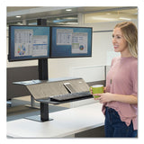 Fellowes® Lotus VE Sit-Stand Workstation - Dual, 29" x 28.5" x 42.5", Black (FEL8082001) Each
